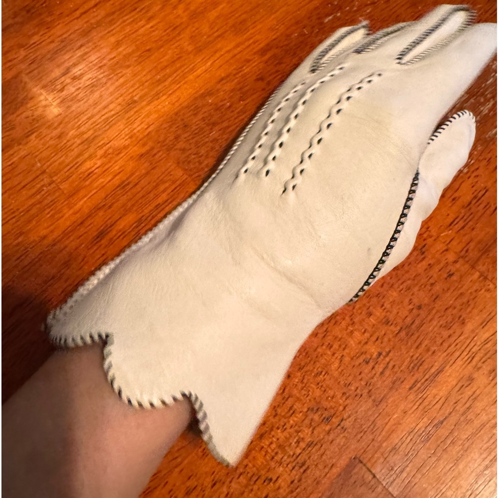 Native Deerskin Vintage Ladies Gloves size 6.5 small - Picture 5 of 11